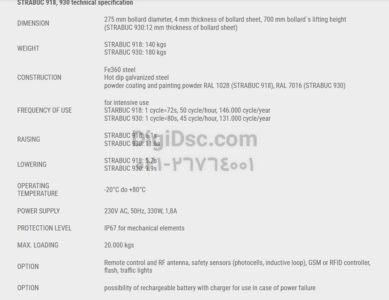 Strabuc 930 Specification