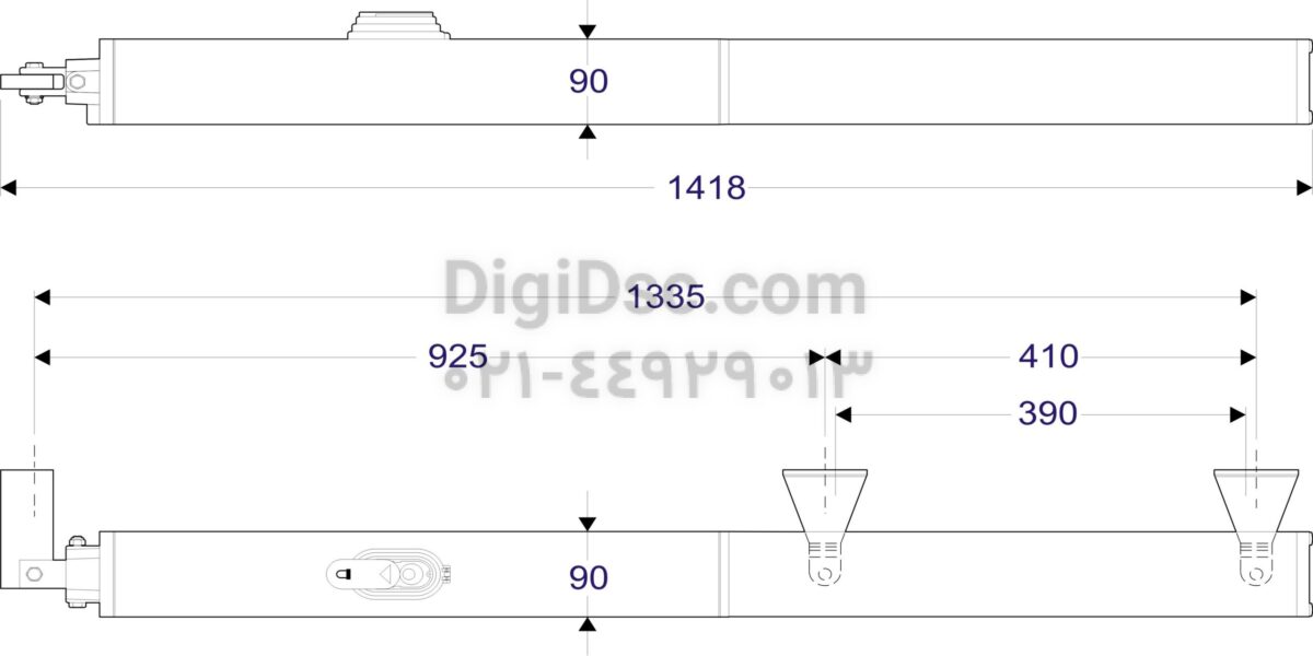 جک پارکینگی BFT ایتالیا بی اف تی تک لنگه مدل p 4.5 هیدرولیک - تصویر 8