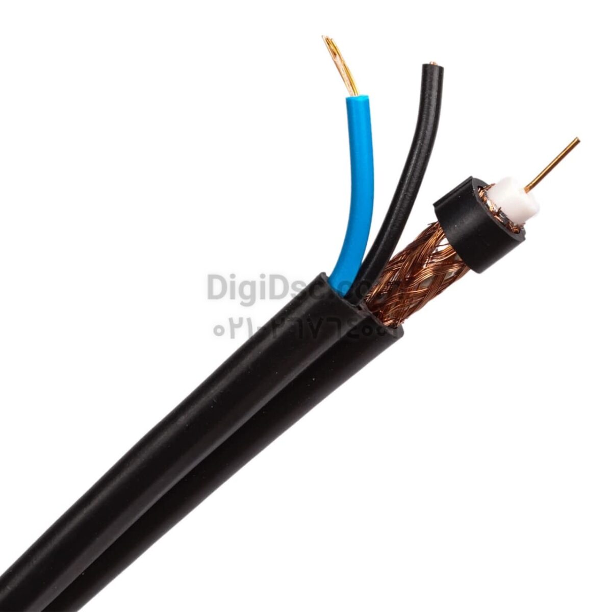 کابل RG55 ترکیبی جهت دوربین مداربسته بغل برق