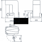 اندازه جک ریلی فادینی نیوتا 115