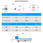 Swing Door Kr310 Came Krono Deimention