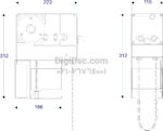 ulisse Sectional Motor BFT Deimention