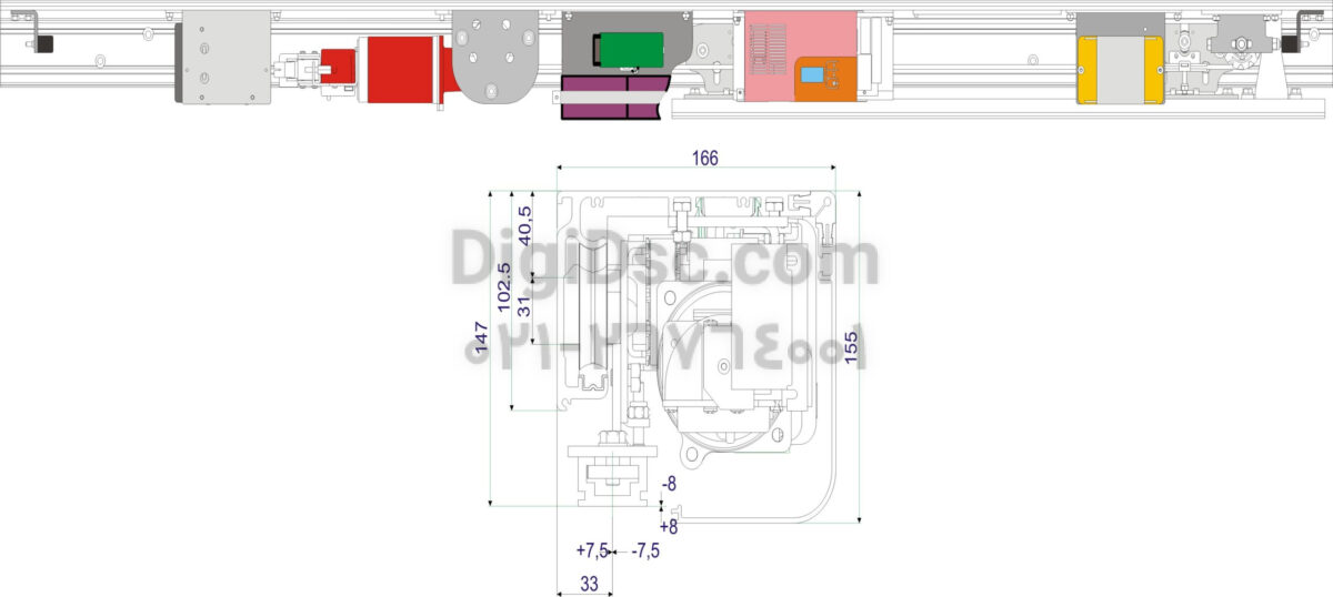 درب اتوماتیک شیشه ای BFT ایتالیا مدل Vista - تصویر 4