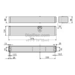 Vista Swing Door Glass Door Deimention