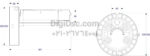 X130 BFt Motor Rollup Central Deimention