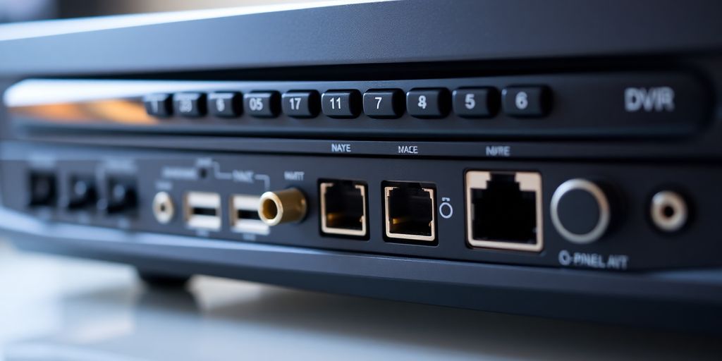 تصویری از دستگاه DVR با جزئیات.