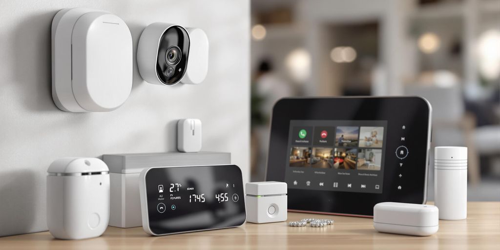 تصویر سیستم دزدگیر مدرن در یک خانه