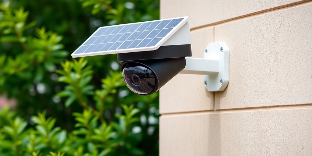 دوربین مداربسته سولار در فضای باز