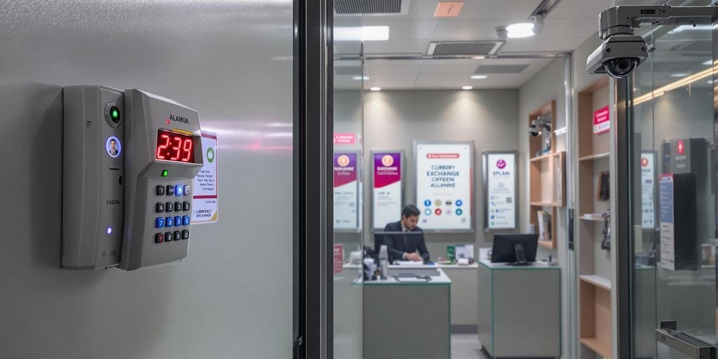 دزدگیر و دوربین در صرافی