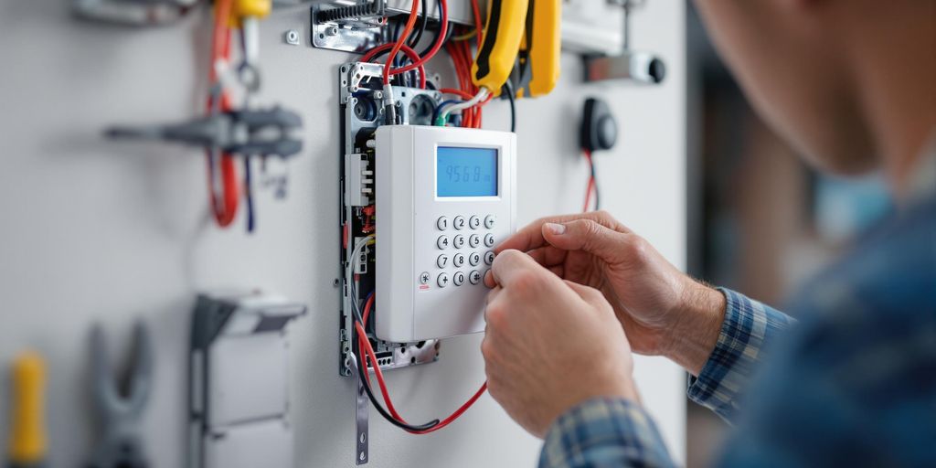 نصب دزدگیر در یک خانه مدرن