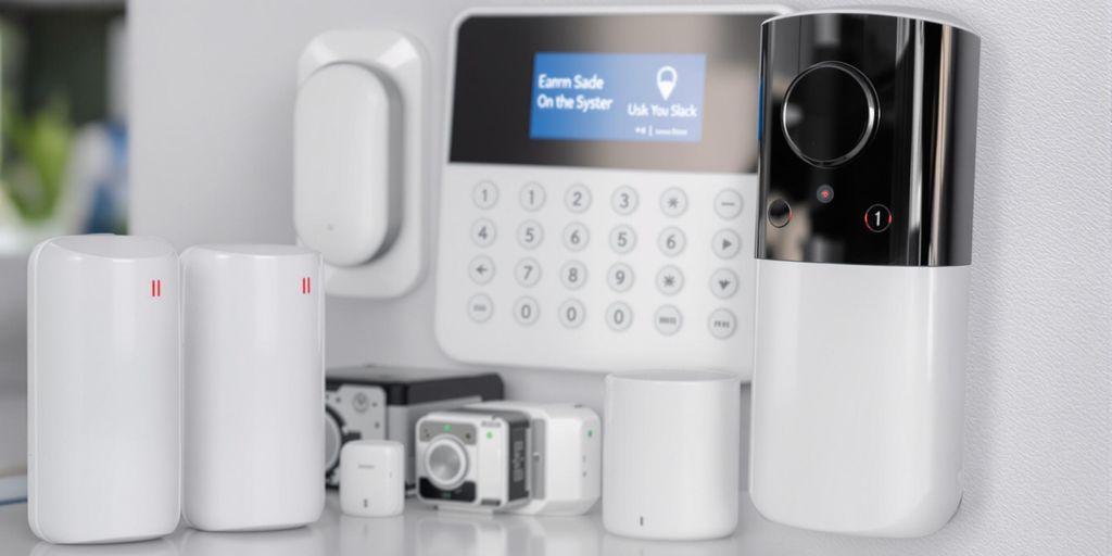 تصویر دزدگیر اماکن مدرن با طراحی ساده و سنسورها