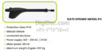 persian power swing door model P