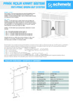 Automaticglass dooe Swing SCHMELTZ Turkey model Panic