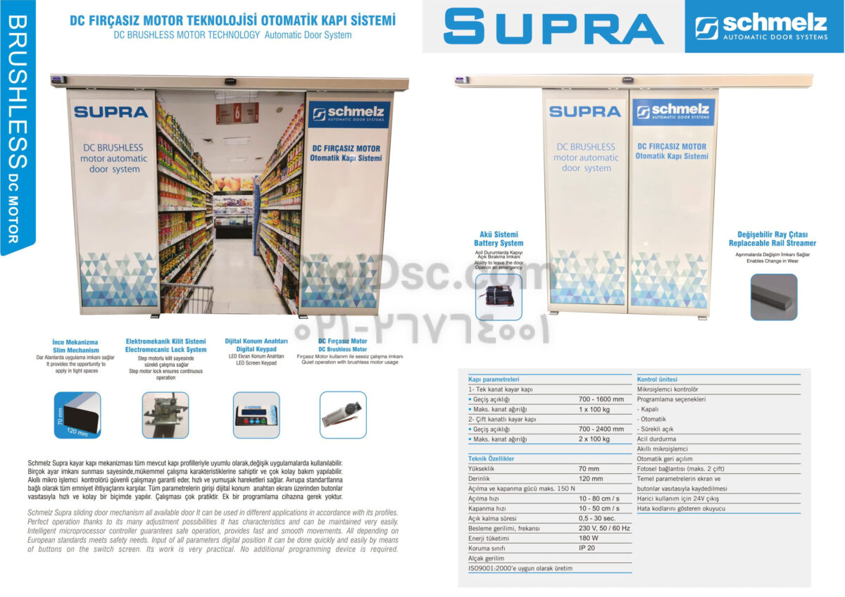 supra Schmeltz Glass door