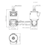 دوربین بیسیم اسپیددام (PTZ) دو لنز داهوا مدل TIOC SDT4E425-4F-GB-A-PV1